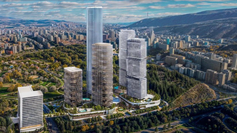 მაკეტი კორპუსებისა, რომელიც პარკის ნაცვლად უნდა აშენდეს