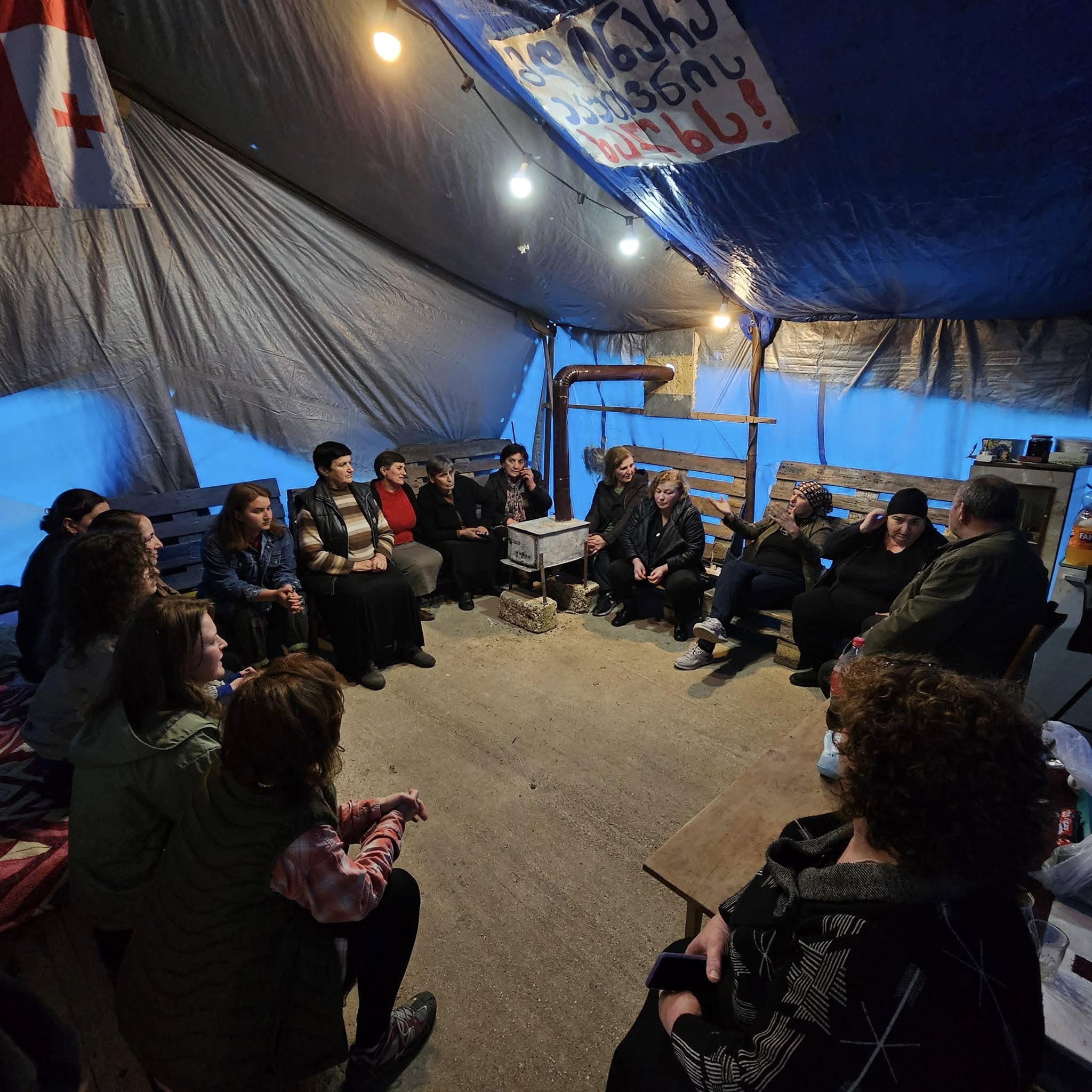 საპროტესტო კარავი ბალდაში